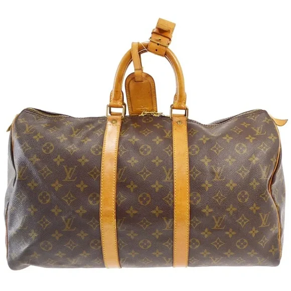 💃AUTHENTIC LOUIS VUITTON KEEPALL 45 MONOGRAM DUFFLE TRAVEL BAG - Picture 1 of 8